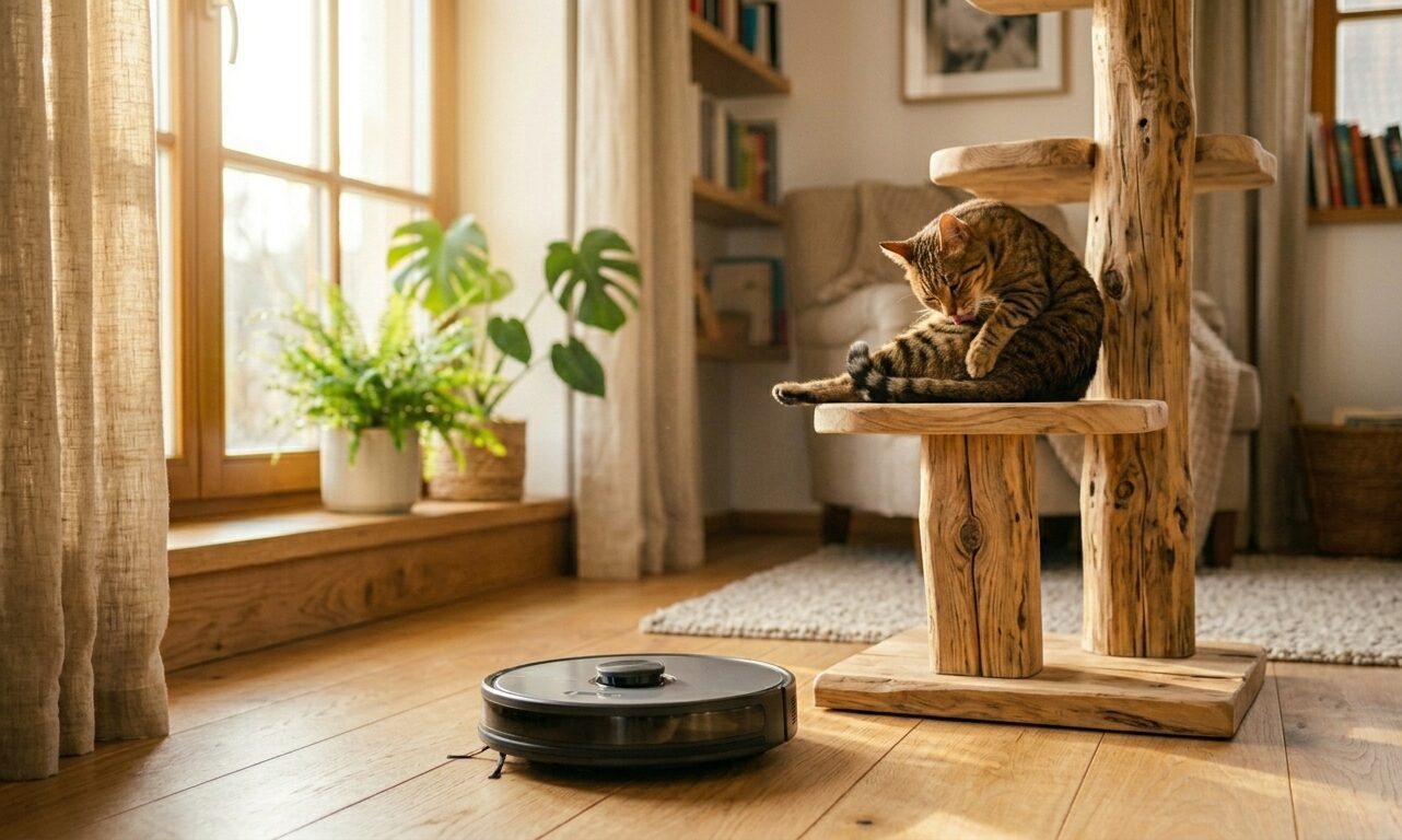 猫が家具で爪をとぐ習性と安全素材の重要性イメージ